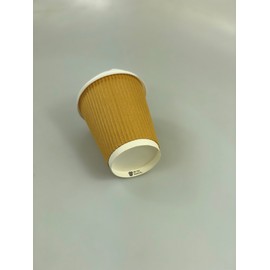 We Can Source It Ltd - 12oz. Kraft Ripple Paper Cups - Eco-Friendly Drinkware 100% Biodegradable Compostable Recyclable - Great for Tea, Coffee, Hot Drinks - 400 Pack