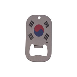 Rogue River Tactical South Korea Korean Flag Bottle Opener Heavy Duty Stainless Steel Great Gift Idea
