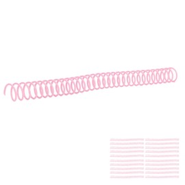 20 Pieces Plastic Spiral Bobbins for A4 and A5 Notebooks, 30 Hole Spiral Bobbins with 19mm Inner Diameter (3/4") (Pink)
