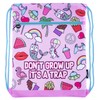 Fringoo - Kids Drawstring Bag - Front Zipped Pocket -