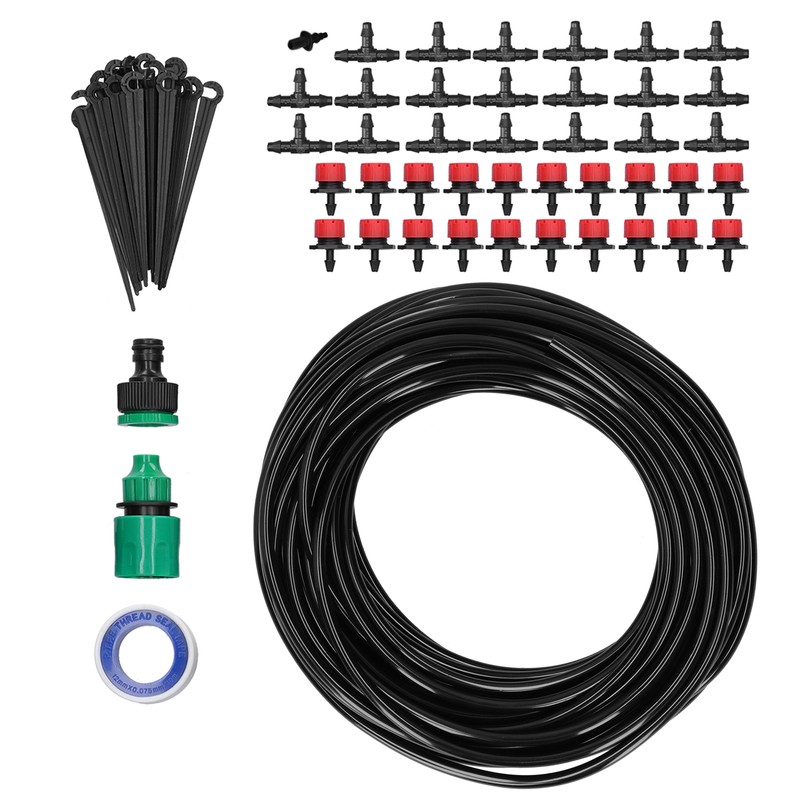 DIY Automatic Drip Irrigation Kit 20m Adjustable Nozzle Irrigation System