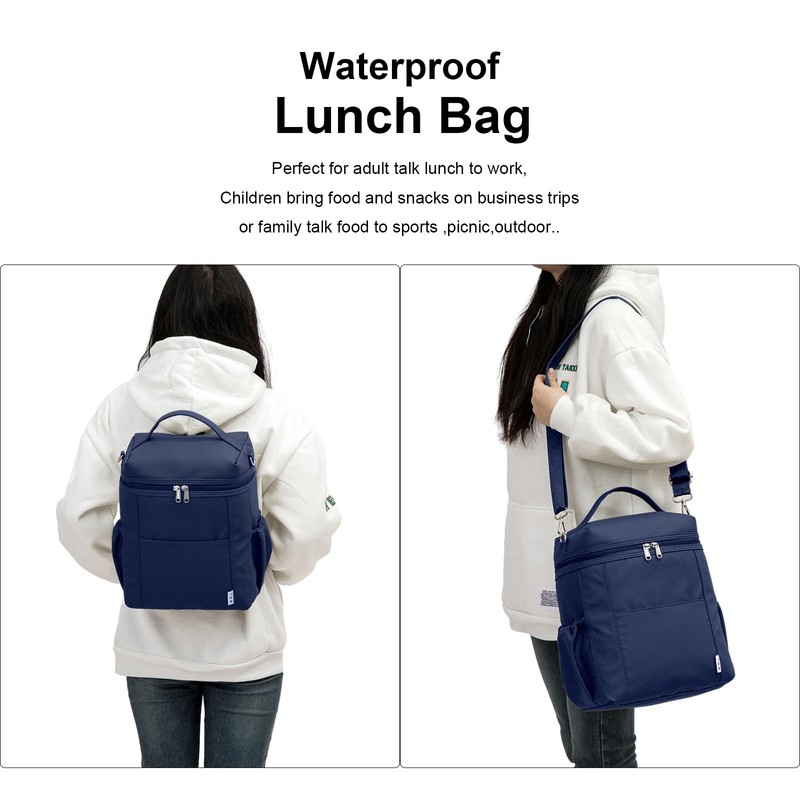 NOL Natural Organic Lifestyle Insulated Lunch Bags for Women Cooler