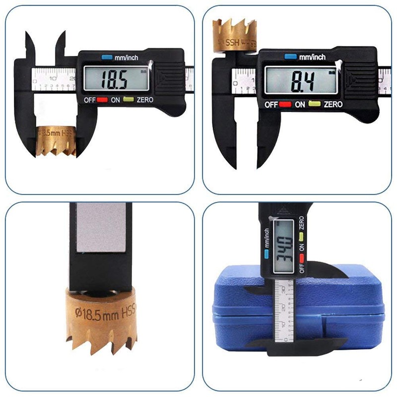 Gasea 150mm 6 inch Accuracy LCD Digital Vernier Caliper Gauge
