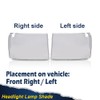 PIT66 Headlight Lens Cover, Compatible with 2007-2013 GMC Sierra 1500