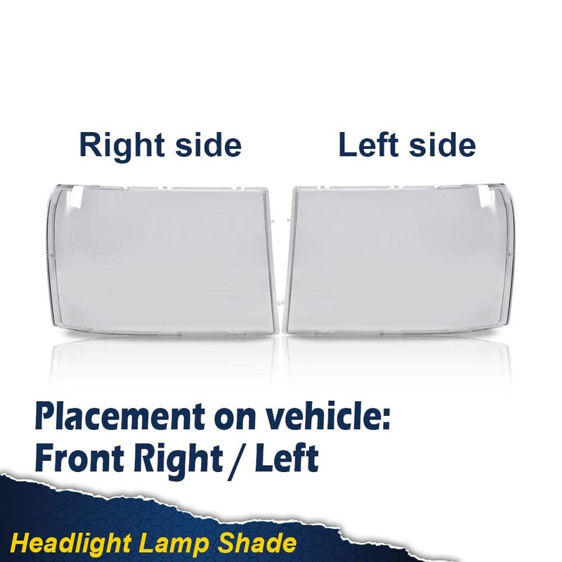 PIT66 Headlight Lens Cover, Compatible with 2007-2013 GMC Sierra 1500
