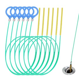 Redamancy 6 Pack 35 Inch(90 cm) Abflussreiniger, Haarverstopfungsentferner, Wiederverwendbar Rohrreinigungsspirale, Abfluss Haar Clog Tool für den Abfluss in Küche und Dusche, Küche, Waschbecken