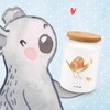 Mr. & Mrs. Panda Storage Container Robin Feathers - Gift,