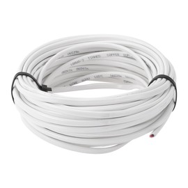 RATCHROLL 1 Pcs Universal Ground Wire Fully Insulated& Soft Touch Jacket 50FT Power Wire 18AWG White OFC