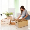 oyhqes 2 Pack Wine Glass & Dish Moving Boxes with