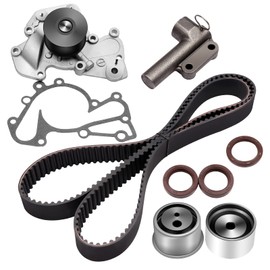 ASTOU Timing Belt Kit w/Water Pump Fit for Hyundai for Sonata 2.5L 1999-2001 for Kia for Sportage 2.7L 2005-2010 Replace Timing Belt OEM - TS26315