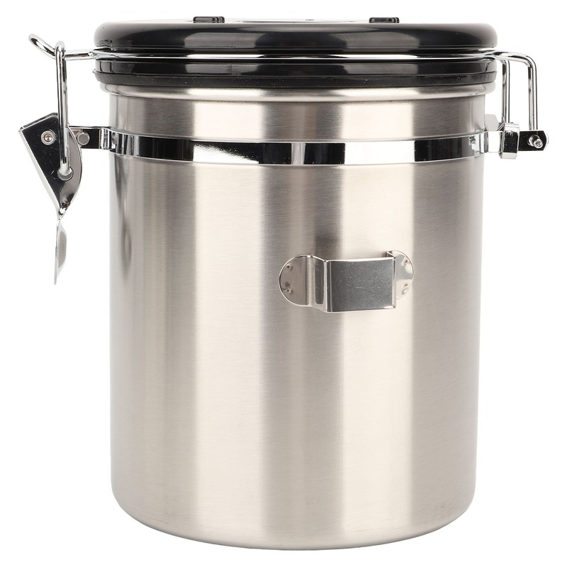 Airtight Stainless Steel Coffee Bean Container Coffee Canister Kitchen Food