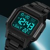 Digital Watch 50m Waterproof Backlit Display Electronic Watch with Alarm