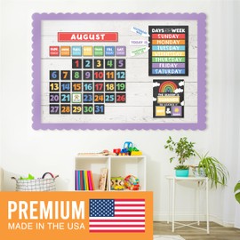 Colorful Classroom Calendar Set Bulletin Board Sets For Teachers - Bulletin Board Calendar For Classroom, School Calendar For Classroom, Classroom Calendar Bulletin Board Set For Classroom Decoration