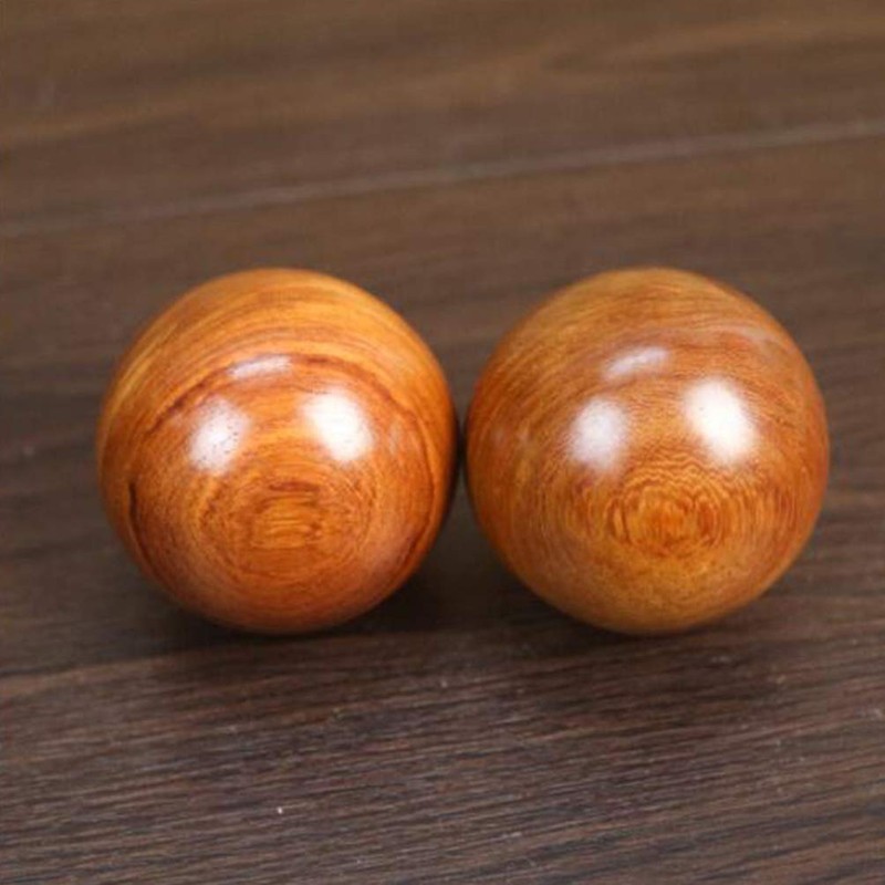 Wooden Baoding Balls Health Exercise Balls Wood Chinese Health Massage
