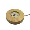 Glowing Wooden LED Pedestal, Square LED Stand, USB Type, Adapter,