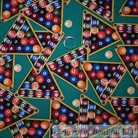 Signature BonEFul FQ Cotton Quilt Green Pool Game Table Sport 8 Ball Set Triangle Men Lady