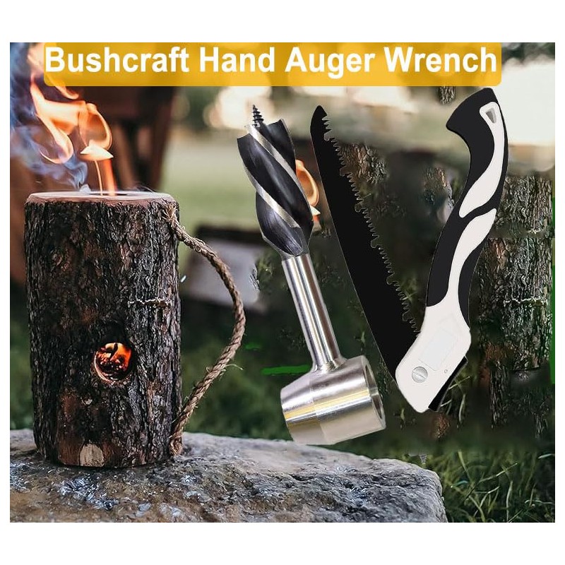Bushcraft Gear for Survival Settlers Bushscraft Hand Auger Wrench with
