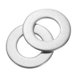 sourcing map 5Pcs 7/8 Flat Washer, 304 Stainless steel 0.938" ID x 1.75" OD x 0.134" Thick for Bolt Screw, Factories Repair, Kitchens, Shops, and Outdoor Construction, Silvery