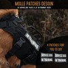 DNALLRINO No Pull Tactical Dog Harness for Medium and Large