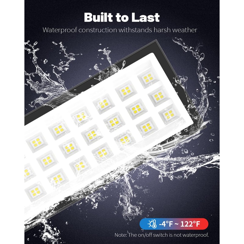 Linkable LED Shop Light(Built-in Outlet), 100W 15000LM Aluminum Plug in