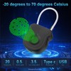 Fingerprint Padlock Lock with Key Backup, Biometric Metal Keyless Thumbprint