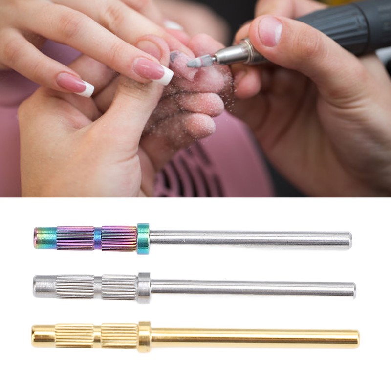 3pcs 3mm Nail Mandrel Stainless Steel Manicure Pedicure Mandrel Rods