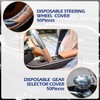 Tallew 250 Pcs Disposable Car Seat Covers Clear Plastic Car