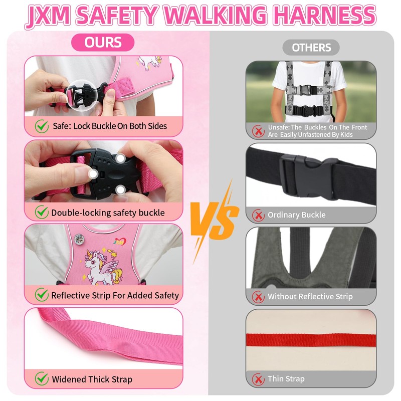 Safety Walking Harness with Leash for Autism Special Needs ADHD/ASD
