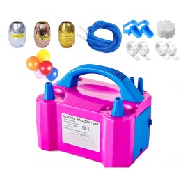 Bomba Eléctrica Para Inflar Globos 600w, Inflador Portátil De Doble Boquilla, Ideal Para Decoración De Fiestas, Cumpleaños, Bodas Y Festivales