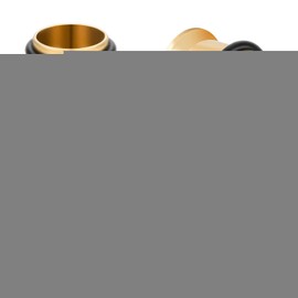 KUBOOZ 9pairs Stainless Steel Single Flared Ear Plugs Kit Tunnels Gauges Stretcher Piercings Mixed Size 14G-00G