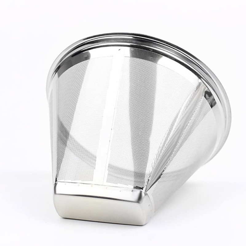 SagaSave Stainless Steel Coffee Filter, 4 Cone Coffee Filter Reusable