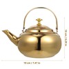 Cabilock Tea Kettle Kettle Induction Stainless Steel Kettle Gold Whistling