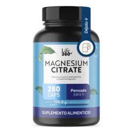 Citrato De Magnesio Alta Pureza 280 Cápsulas | LIFE360+