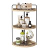 Fixwal Corner Bathroom Counter Organizer, 3 Tier Rustic Bathroom Organizer,