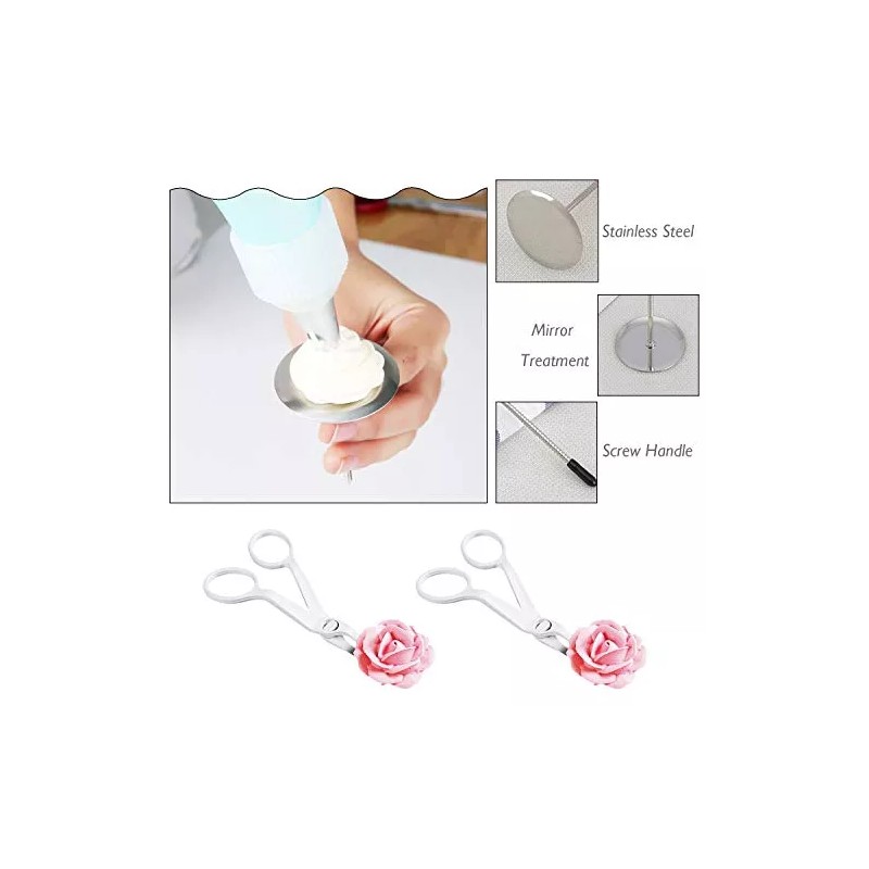 Woohome Incluye 17 Piezas De Uñas Con Forma De Flor