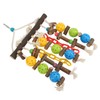 Wooden Parrot Chewing Blocks Safe Bite Resistant Large Parrot Bite