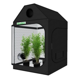 zazzy Grow Tent 48"x48"x72" Roof Cube Plant Grow Tents with Observation Window and Removable Floor Tray for Indoor Plant Growing Seedling 4x4