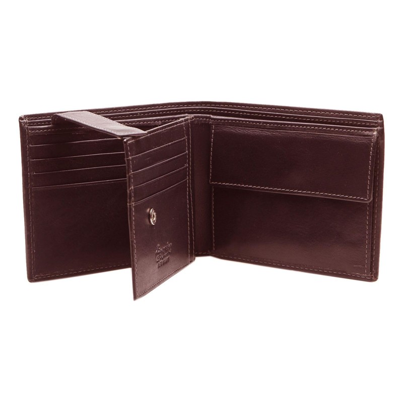 Esquire Dallas Leather Wallet 12 cm, brown, rfid wallet