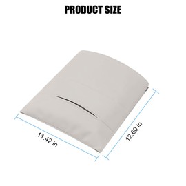 FALVFUN Car Handbag Holder Between Seats, Leather Large Capacity Vehicle Front Seat Purse Organizer Pocket, Automotive Consoles Storage Barrier of Pet Kids, Universal for SUV RV Truck (Beige)