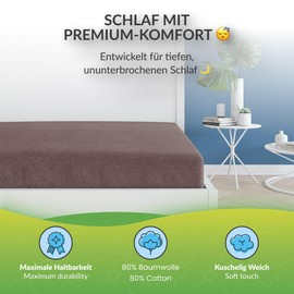 Eterea teddy fleece fitted sheet, 140x200 - 160x200 cm