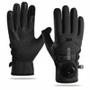 KEYSDEX Winter Motorcycle Gloves for Adult, Black, L