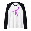 Purple Slam Dunk - Mighty Slam Dunk Raglan, black
