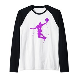 Purple Slam Dunk - Mighty Slam Dunk Raglan, black