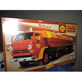 #HL118 Lindberg Shell L700 & Tanker Trailer 1/25 Scale Plastic Model Kit, Needs Assembly
