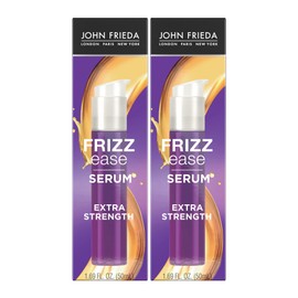 John Frieda John Frieda Frizz Ease Extra Strength Hair Serum, Instantly Smooths for Healthy, Hydrated, Frizz-Free Hair, for Thick and Coarse Hair, with Argan + Coconut Oil for Heat Protection, 1.69 Oz, Pack of 2
