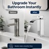 Waterfall Bathroom Faucet for Sink Basin – Hot & Cold