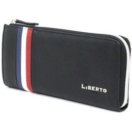 Edwin Men's Long Wallet, Round Zipper, Black