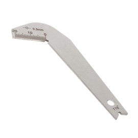 DOITOOL 118 Degree Drill Bit Sharpening Angle Gauge Stainless Steel Easy to Read Carving Scale for Welding