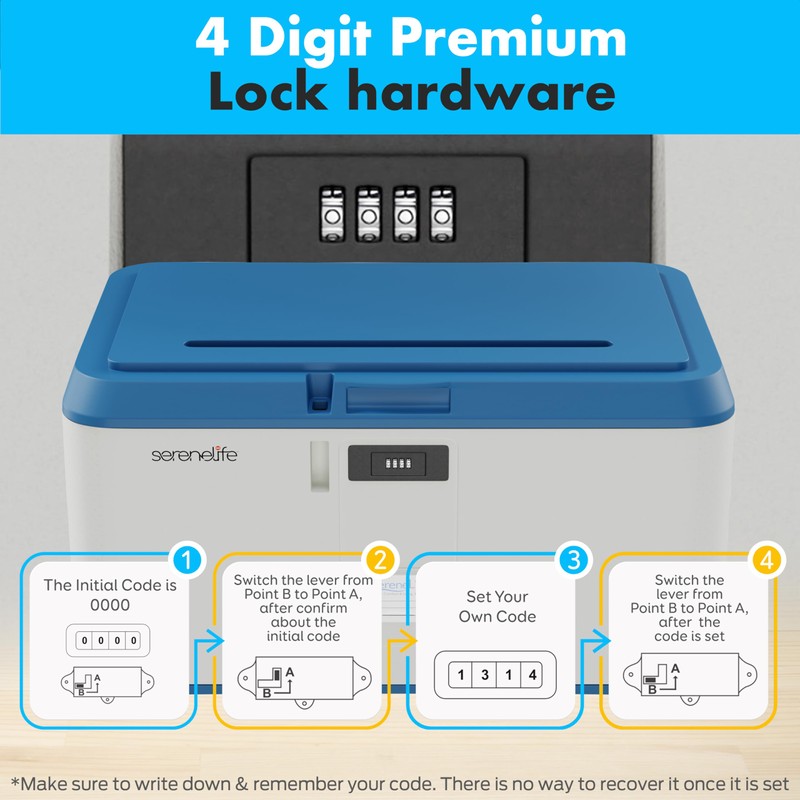 SereneLife Locking Storage Container Bin - 21 Gallon Large Capacity