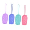Beavorty 4pcs Double-sided Bath Scrubber for Deep Cleansing Ergonomic Handheld